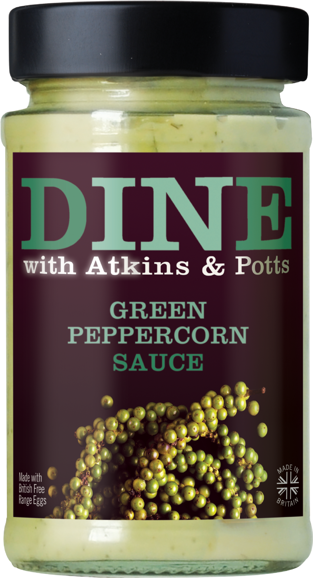 Atkins & Potts Green Peppercorn Sauce 185g – Steak Sauce