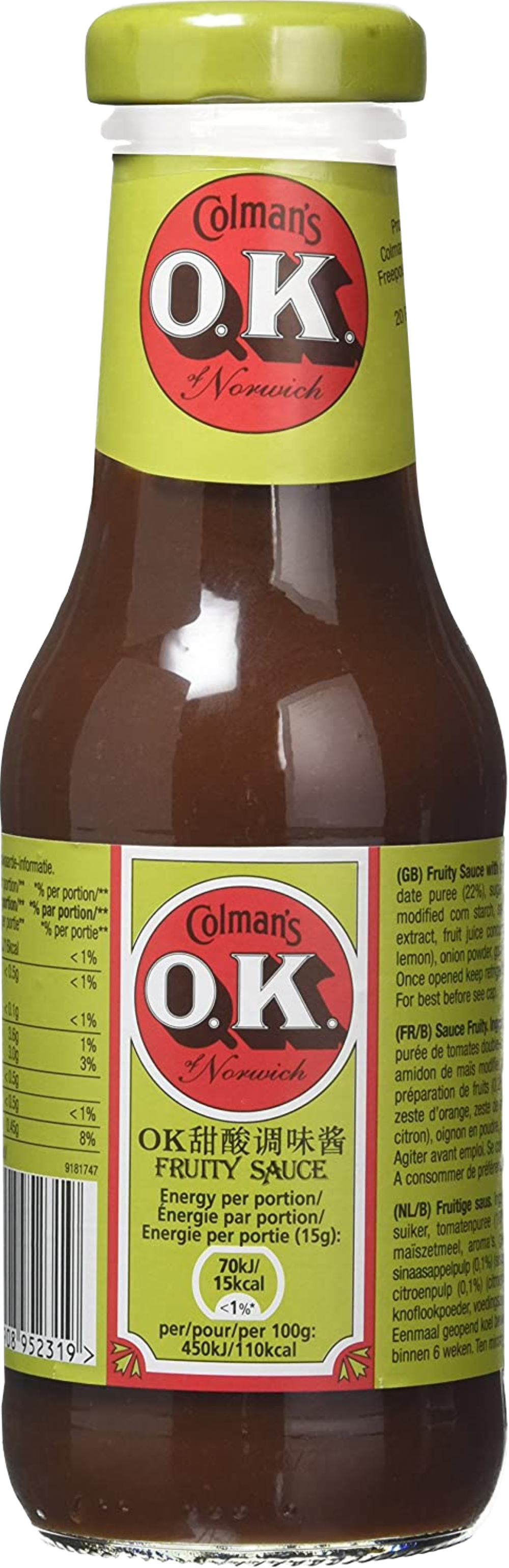Colman's Ok Sauce Fruity 335g