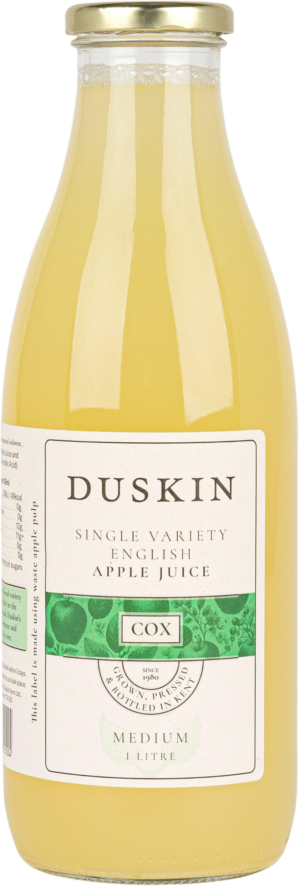 Pure English Apple Juice - Cox (Medium) 1L