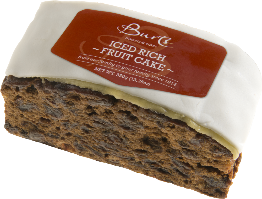 Burts the Bakers Iced Rich Fruit Christmas Cake 350g – Rich Fruit Slab
