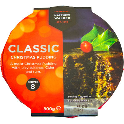 Christmas Pudding Matthew Walker Classic 800g