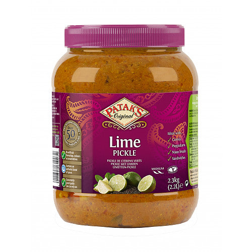 Patak’s Lime Pickle Medium 2.3kg Bulk Catering Tub