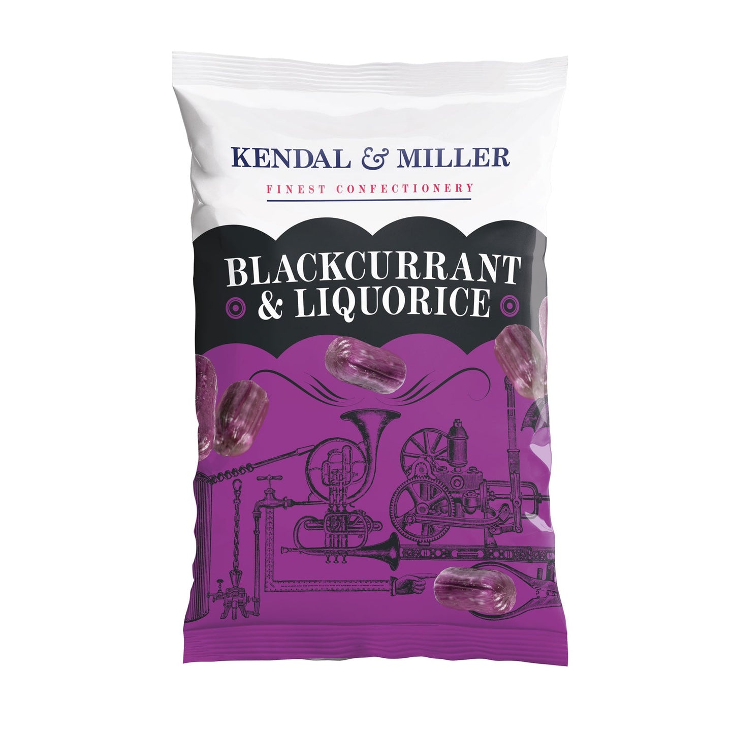 Kendal & Miller Blackcurrant & Liquorice Sweets 170g Bags