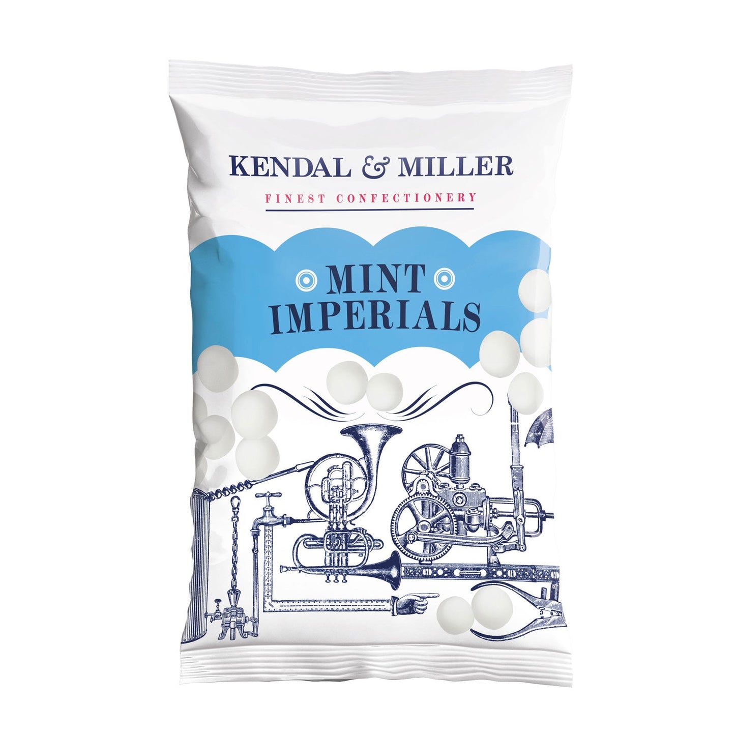 Kendal & Miller Mint Imperials 145g Bags – Retro Mint Sweets