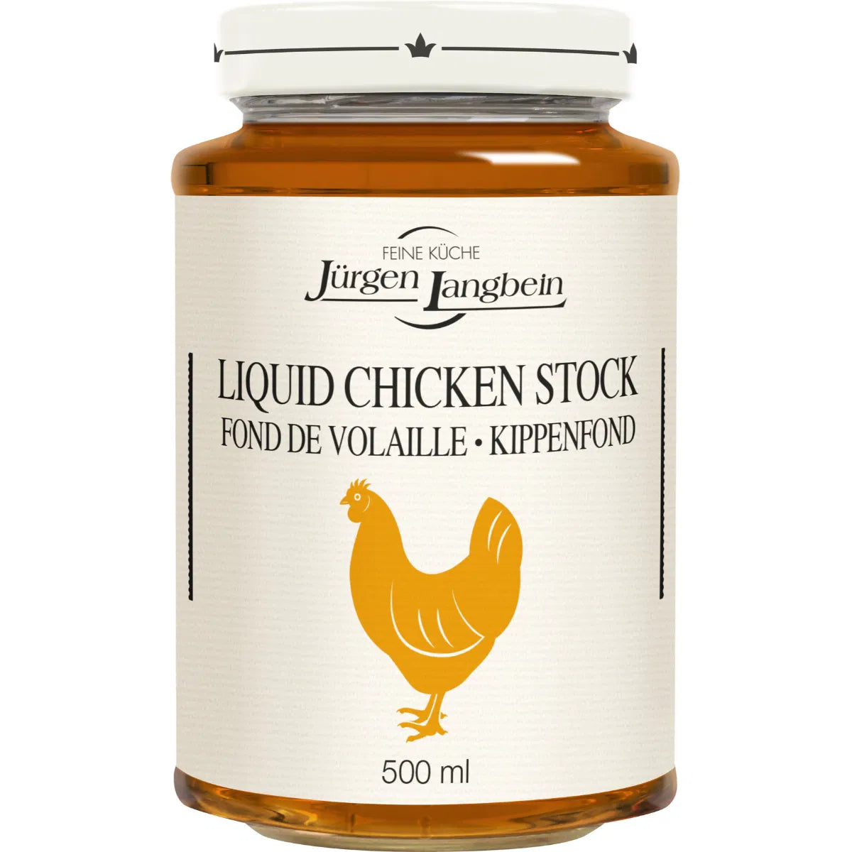 Jurgen Langbein Liquid Chicken Stock Broth 500g Jar