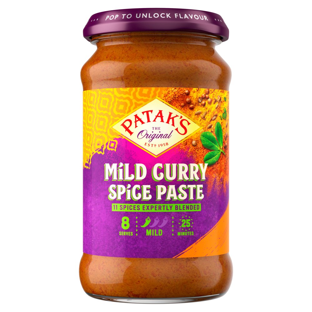 Patak’s Mild Curry Paste 283g Authentic Indian Spice Blend