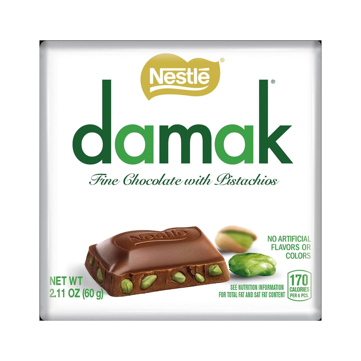 Nestlé Damak Fine Milk Chocolate with Pistachios 60g