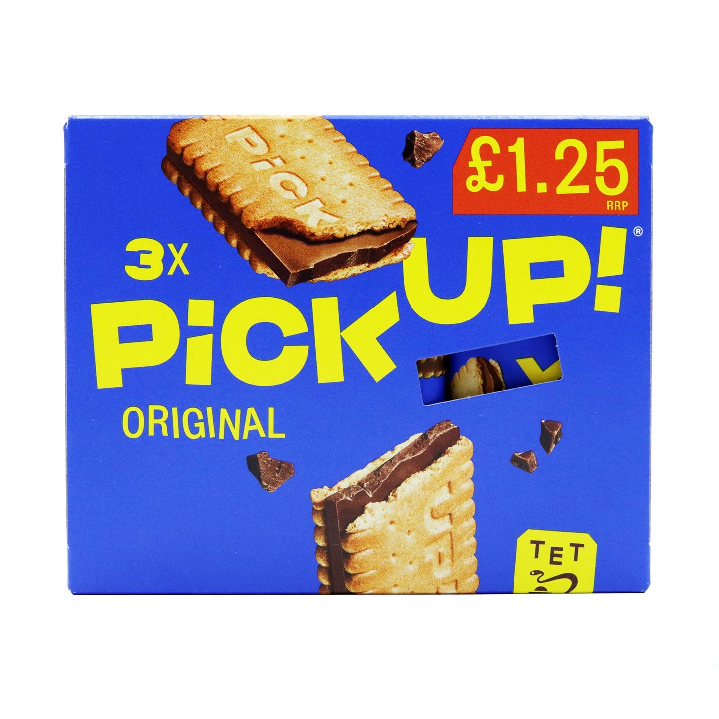 Pick Up! Original Chocolate Biscuit Bars – Box of 3
