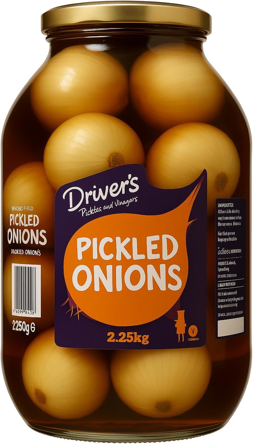 Drivers Pickled Onions Traditional Pub Style Jar 2.25kg