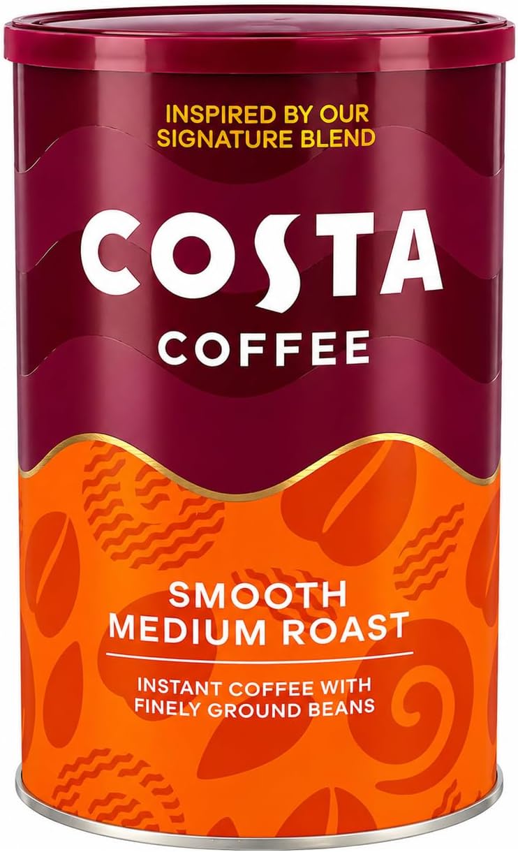 Costa Smooth Medium Roast Instant Coffee 100g – Signature Blend