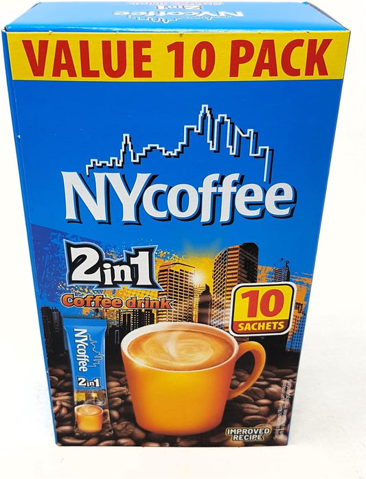 NY Coffee 2-in-1 White Coffee 10 Pack
