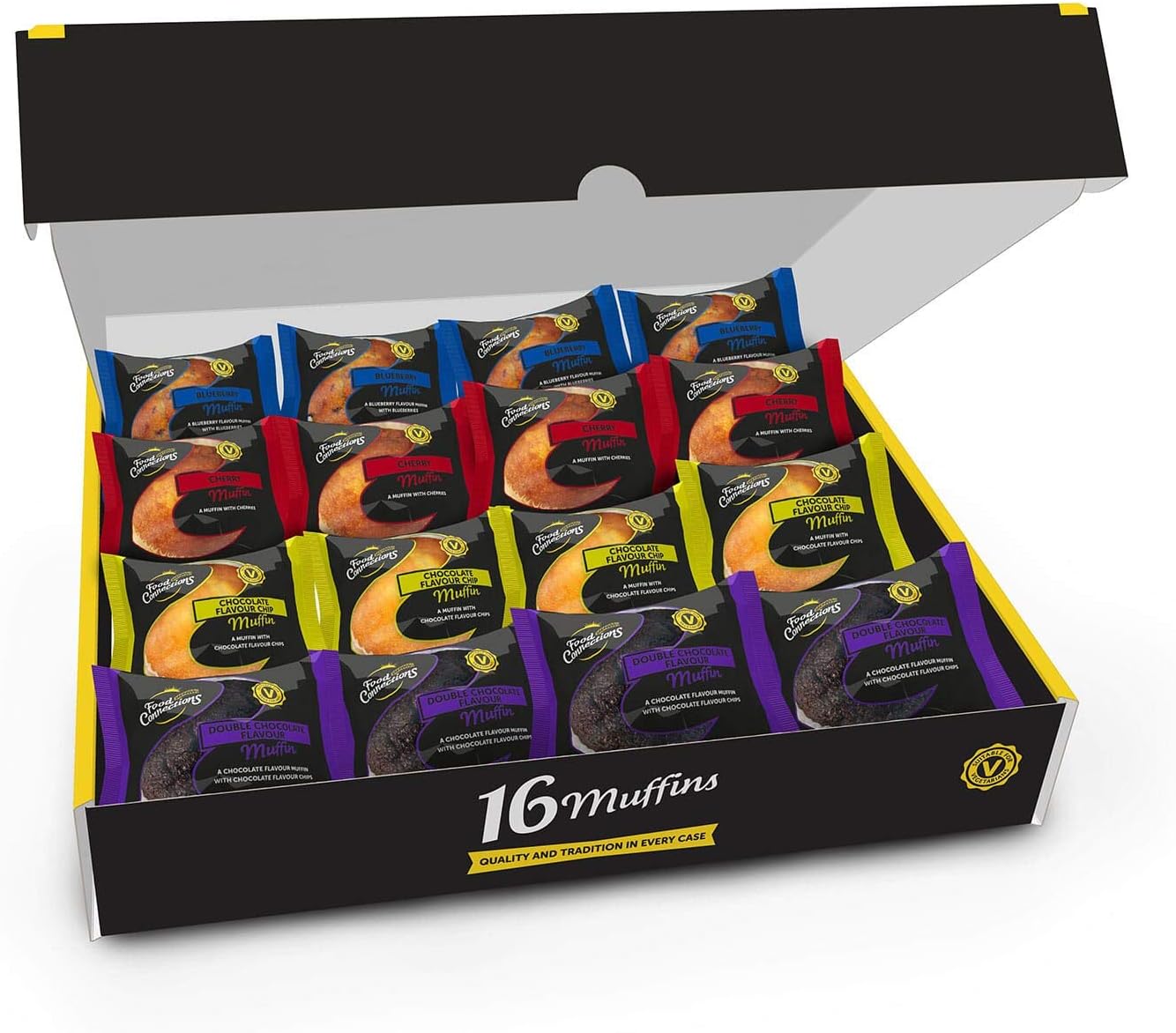 Food Connections Assorted Untopped Muffins 16 x 92g