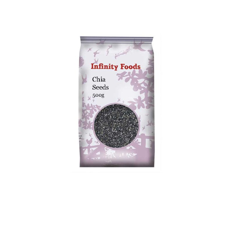Infinity Foods Chia Seeds 500g High Fibre & Omega-3 Superfood