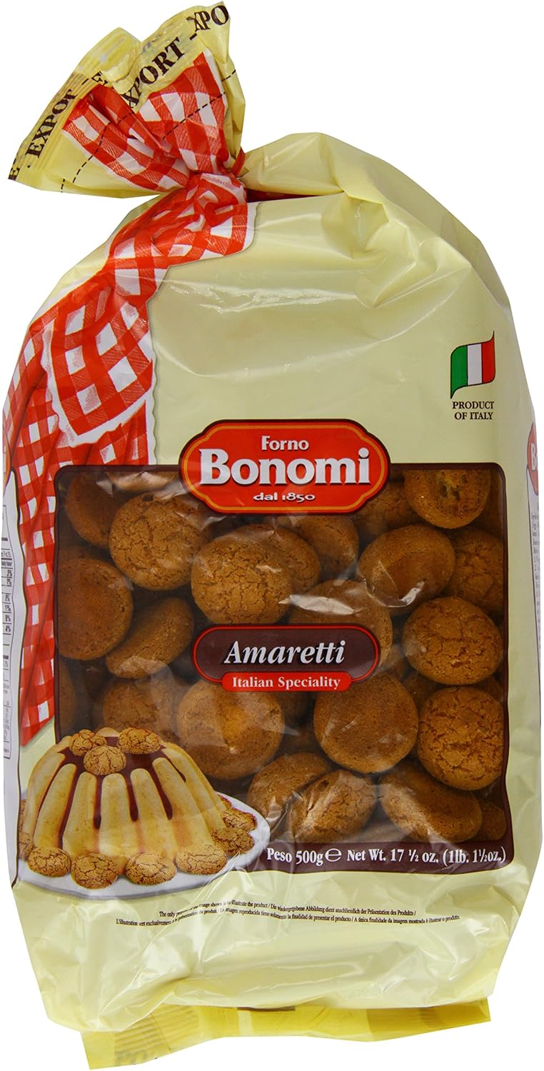 Forno Bonomi Italian Amaretti Biscuits 500g – Traditional Almond-Style Macaroons