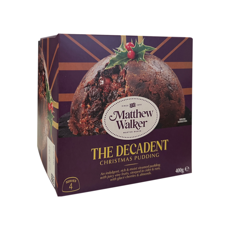 Matthew Walker Luxury Decadent Christmas Pudding 400g Serves 4