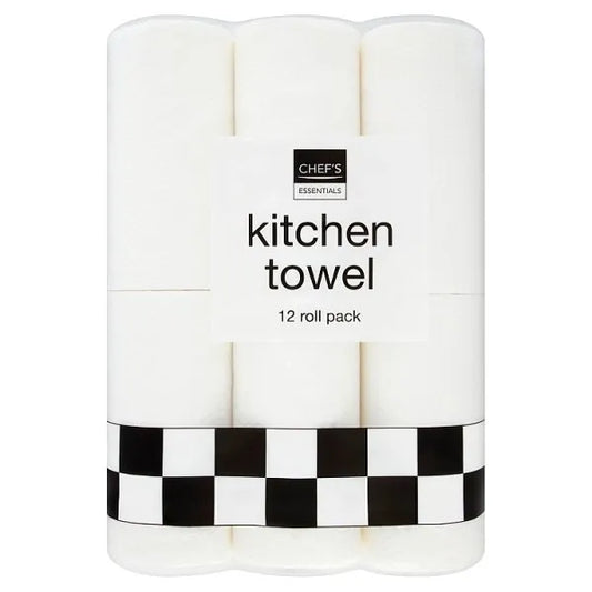 Chef's Essentials Kitchen Towel 12 Roll