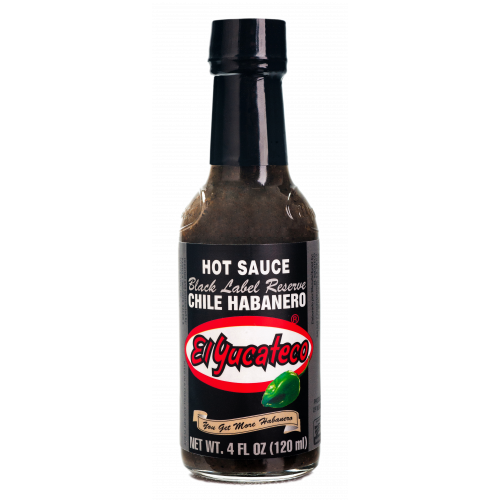 El Yucateco Black Reserve Chile Habanero Hot Sauce 120 ml