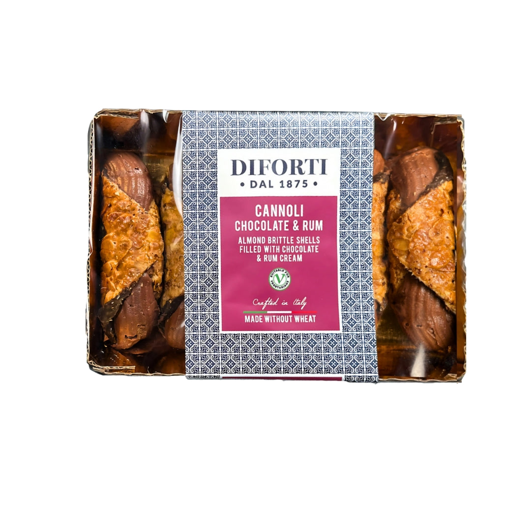 DIFORTI Gluten Free Cannoli Chocolate & RUM 200g