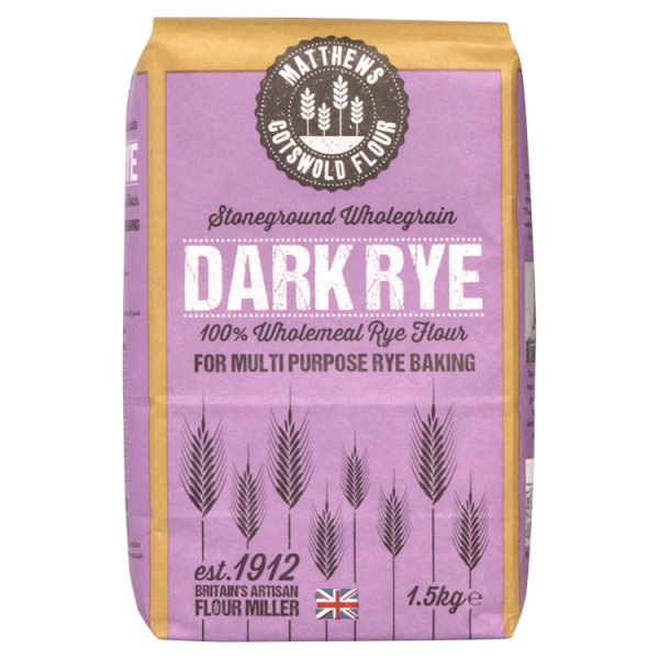 Matthews Cotswold Stoneground Dark Rye Flour