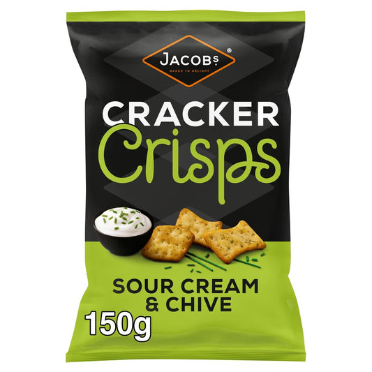 Jacob's Sour Cream & Chive Cracker Crisps 150g