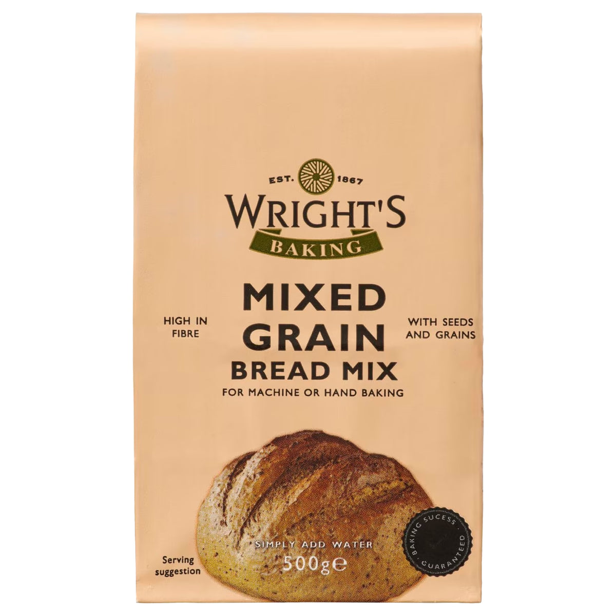WRIGHT'S BAKING Mixed Grain Bread Mix 500g