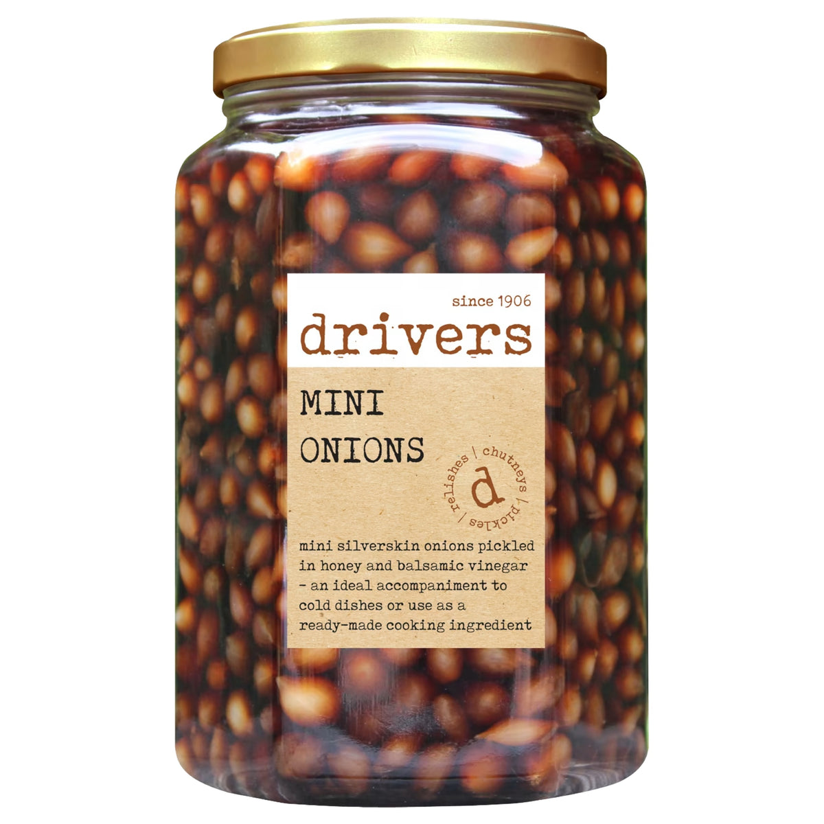 DRIVERS Mini Onions in Honey & Balsamic Vinegar - XXL Jar 1700g