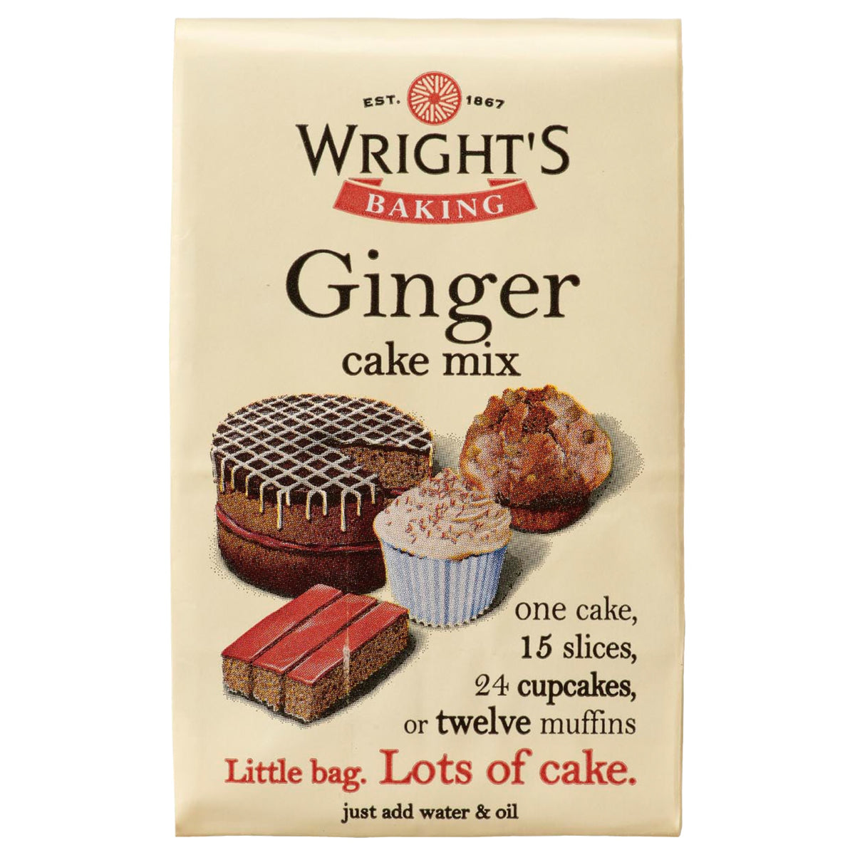 WRIGHT'S BAKING Ginger Cake Mix 500g