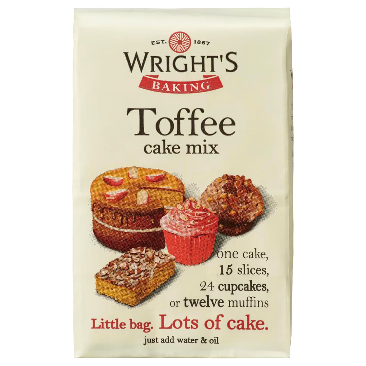 WRIGHT'S BAKING Toffee Cake Mix 500g