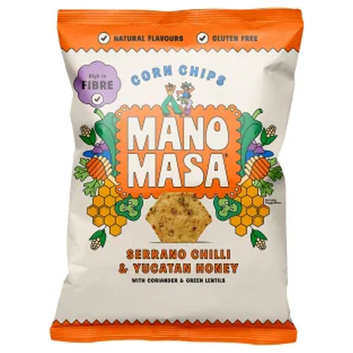 Manomasa Serrano Chilli & Honey Tortilla Chips 140g