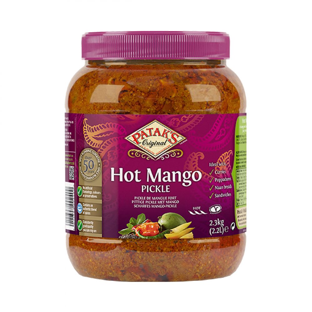 Patak’s Mango Pickle Hot 2.3kg Bulk Catering Tub