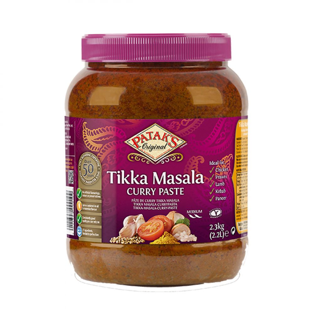 Patak’s Tikka Masala Curry Paste Medium 2.3kg | Gluten Free Bulk Tub