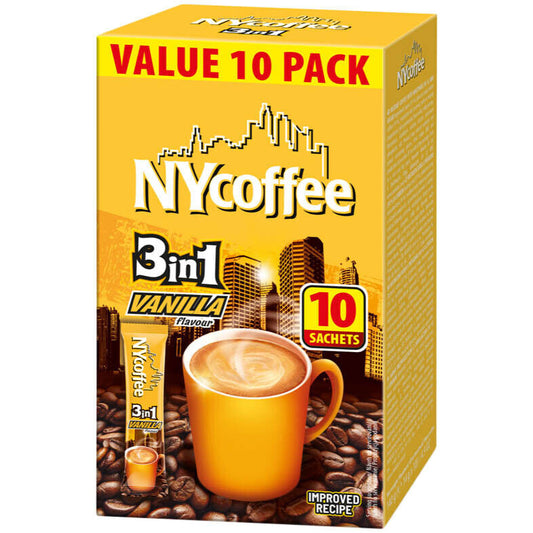 NY Coffee 3-in-1 Vanilla Flavour 10 Pack