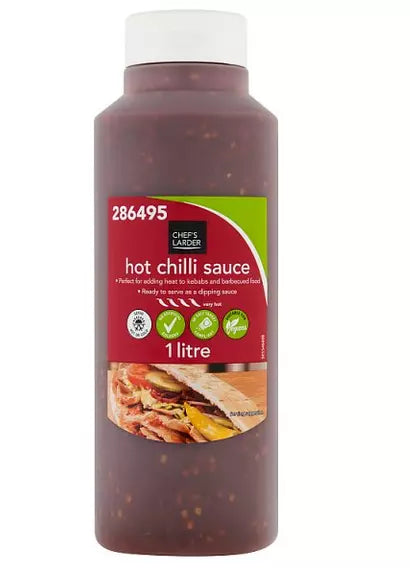 Chef's Larder Hot Chilli Sauce 1 litre
