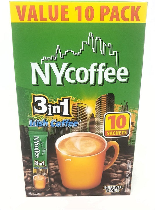NY Coffee 3-in-1 Irish Coffee with Sugar 10 Pack
