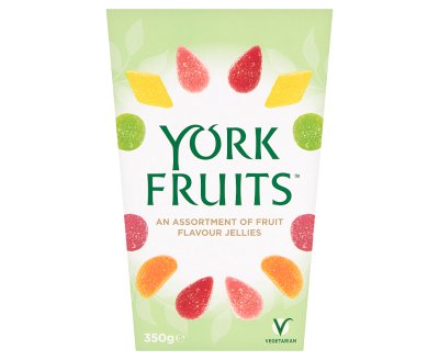 York Fruits An Assortment of Fruit Flavour Jellies 350g