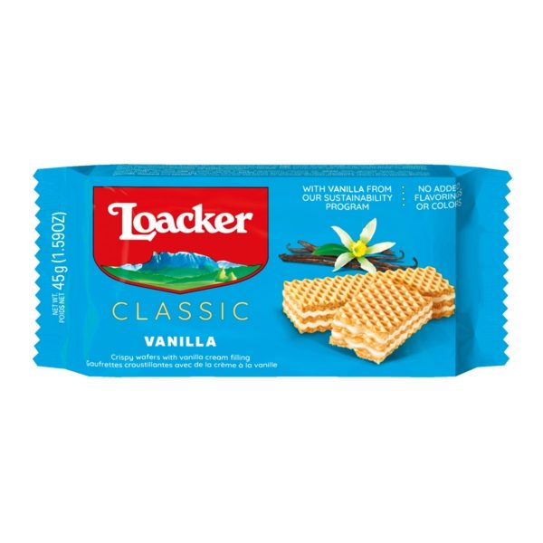 Loacker - Vanilla Creme Wafer 45g
