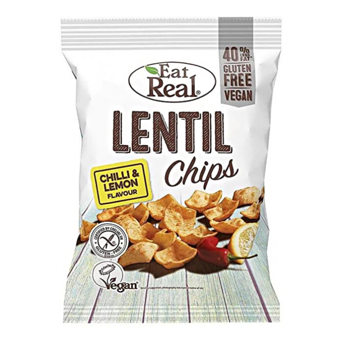Eat Real Lentil Chips Chilli and Lemon 113g