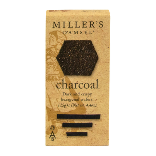 Artisan Biscuits Miller's Damsel Charcoal Wafers 125g