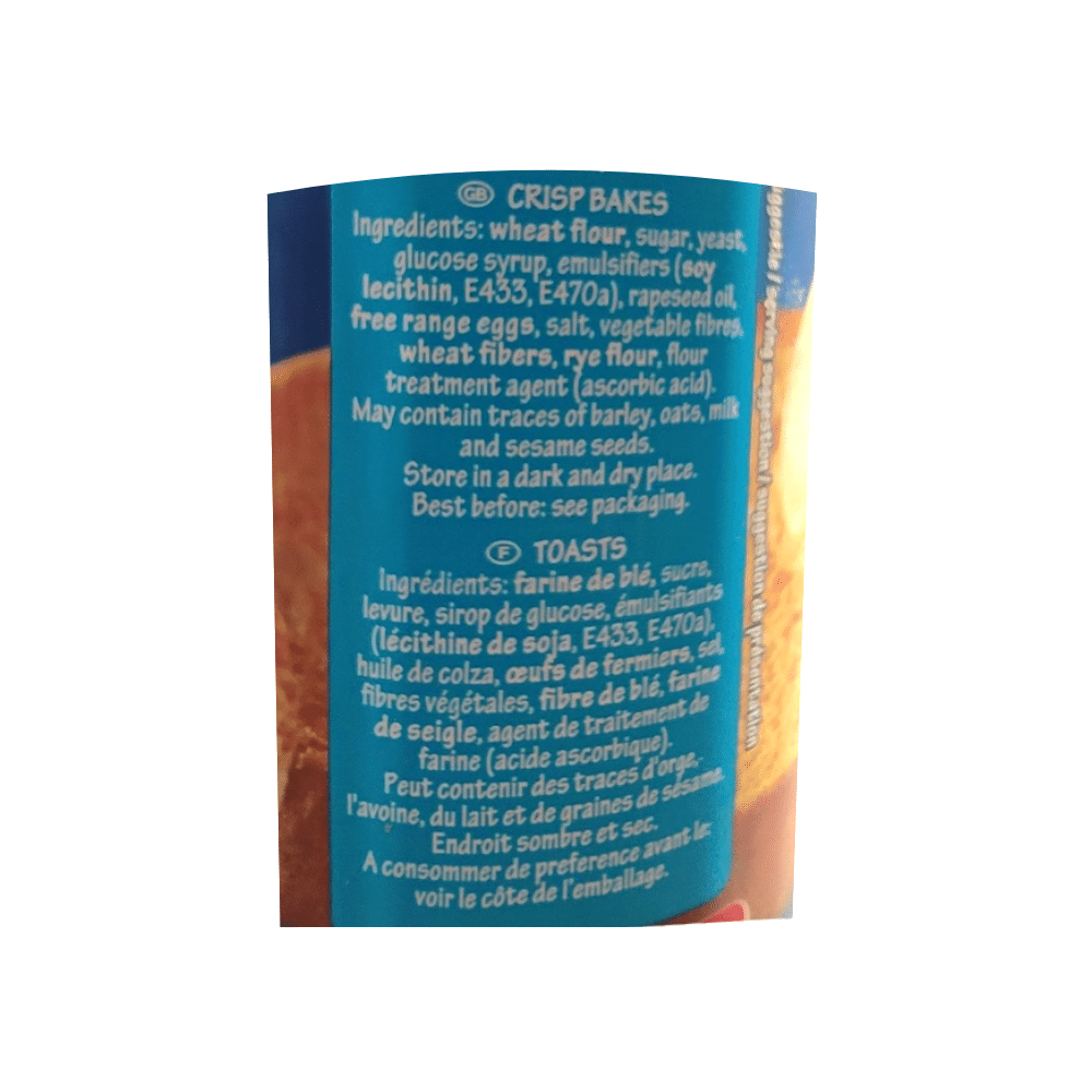 Bolletje Dutch Crispbakes Toasts 125g Label (1)