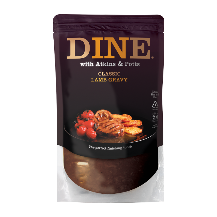 DINE with Atkins & Potts Classic Lamb Gravy 350g
