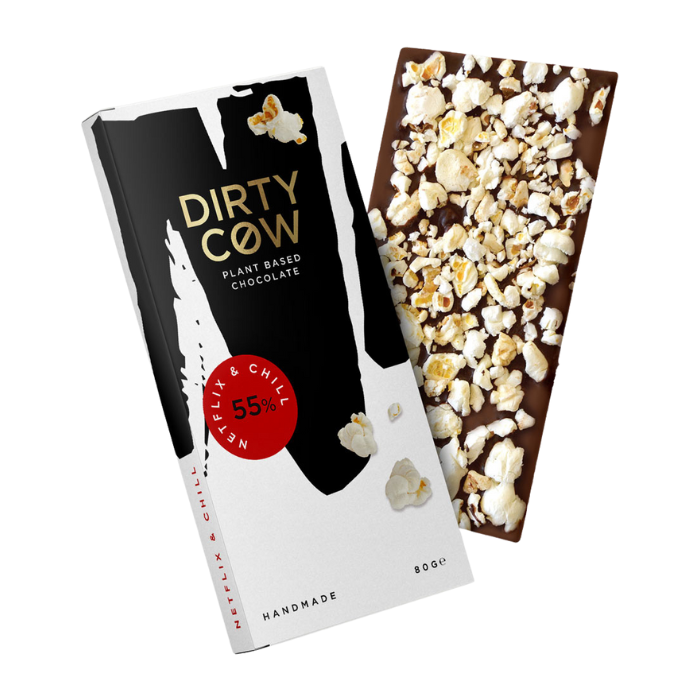 Dirty Cow Netflix & Chill Plant Based Chocolate Bar 80g