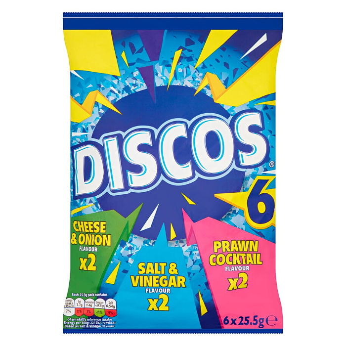 Discos Crisps Variety Pack 6 x 25.5g