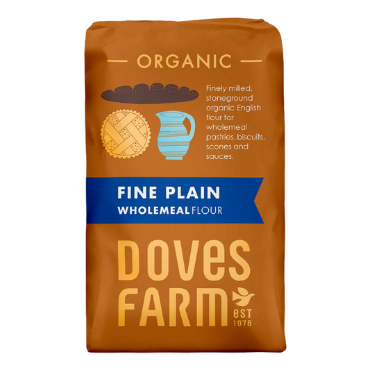 Doves Farm Organic Fine Plain Wholemeal Flour 1kg