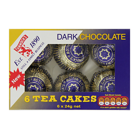 Tunnock's Dark Chocolate Tea Cakes 6 x 24g