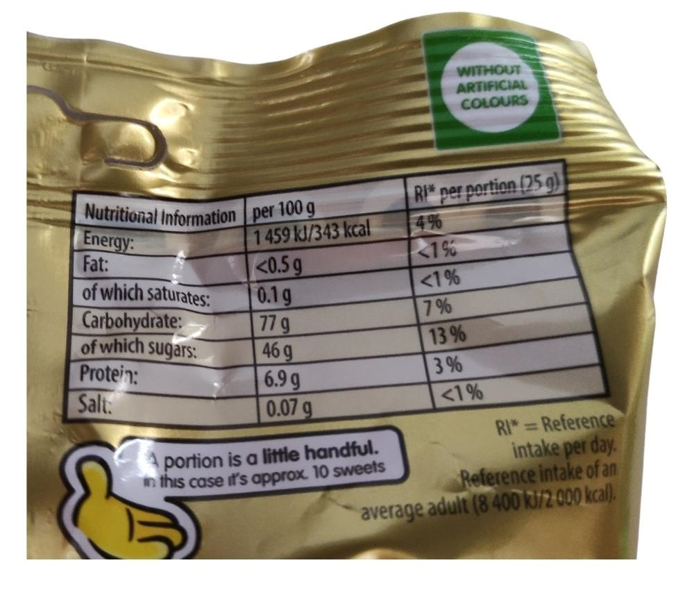 Haribo Goldbears Bag 160g Label