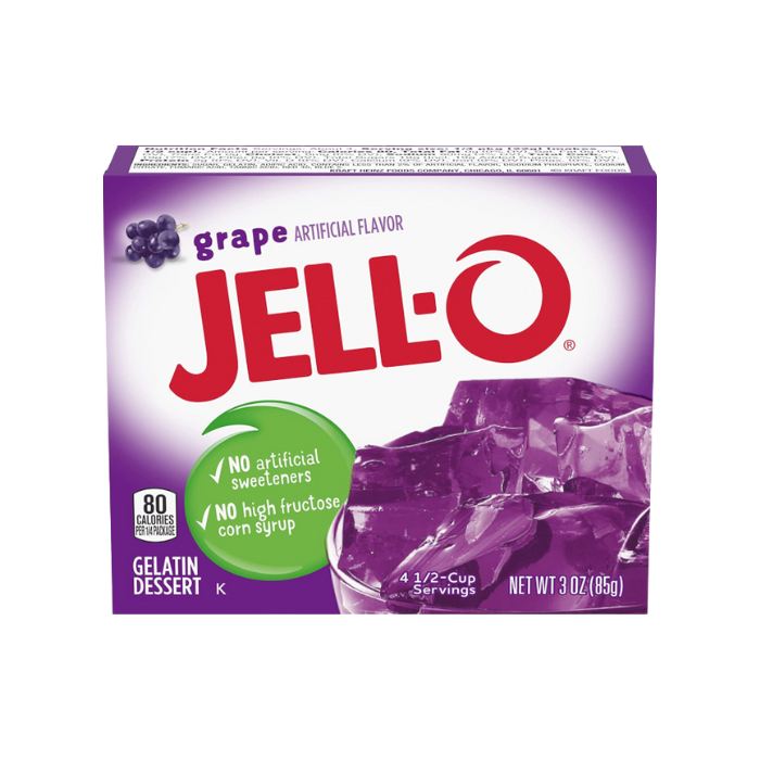 JELL-O Grape Gelatin Dessert Mix 85g