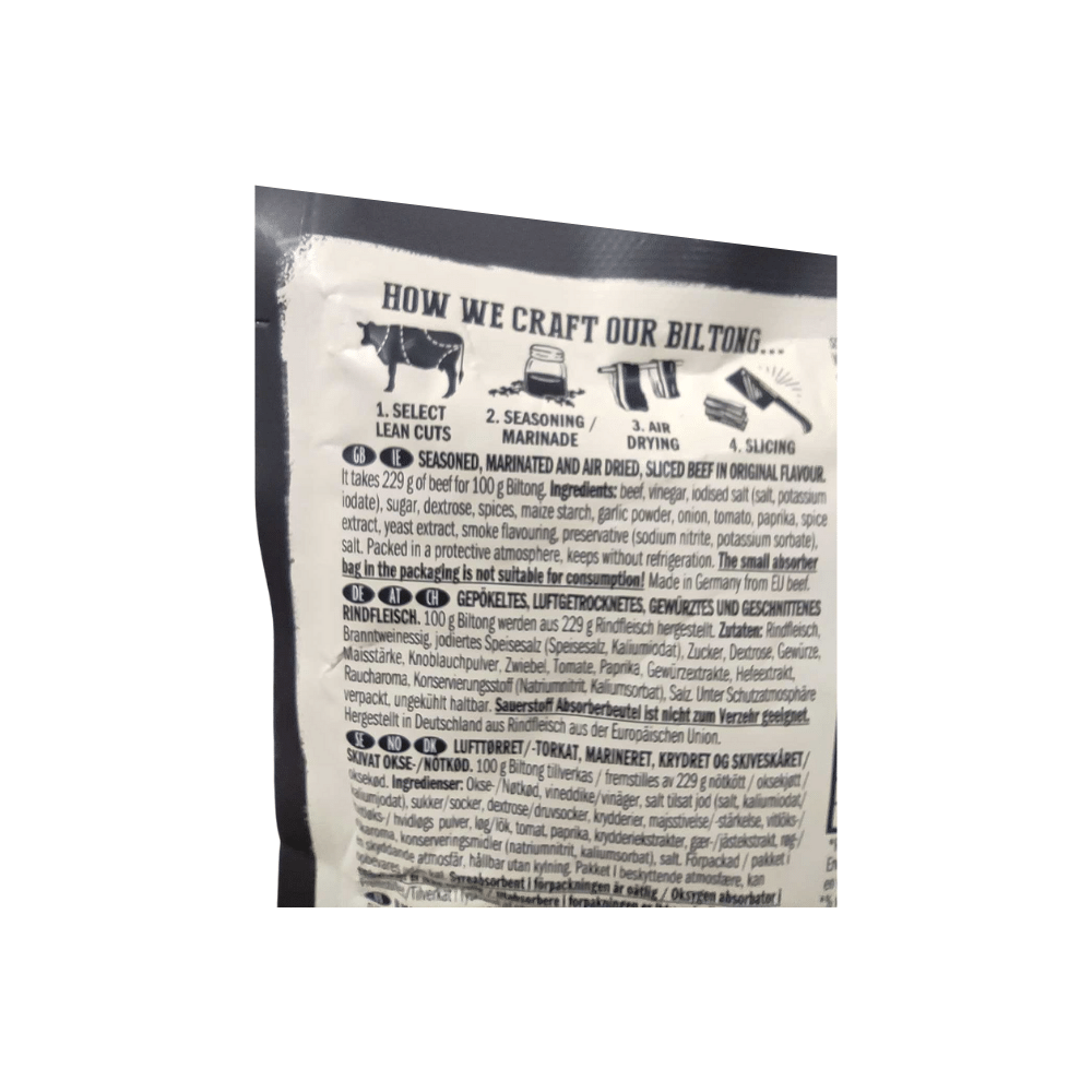 Jack Link's Biltong Original 25g Label (1)