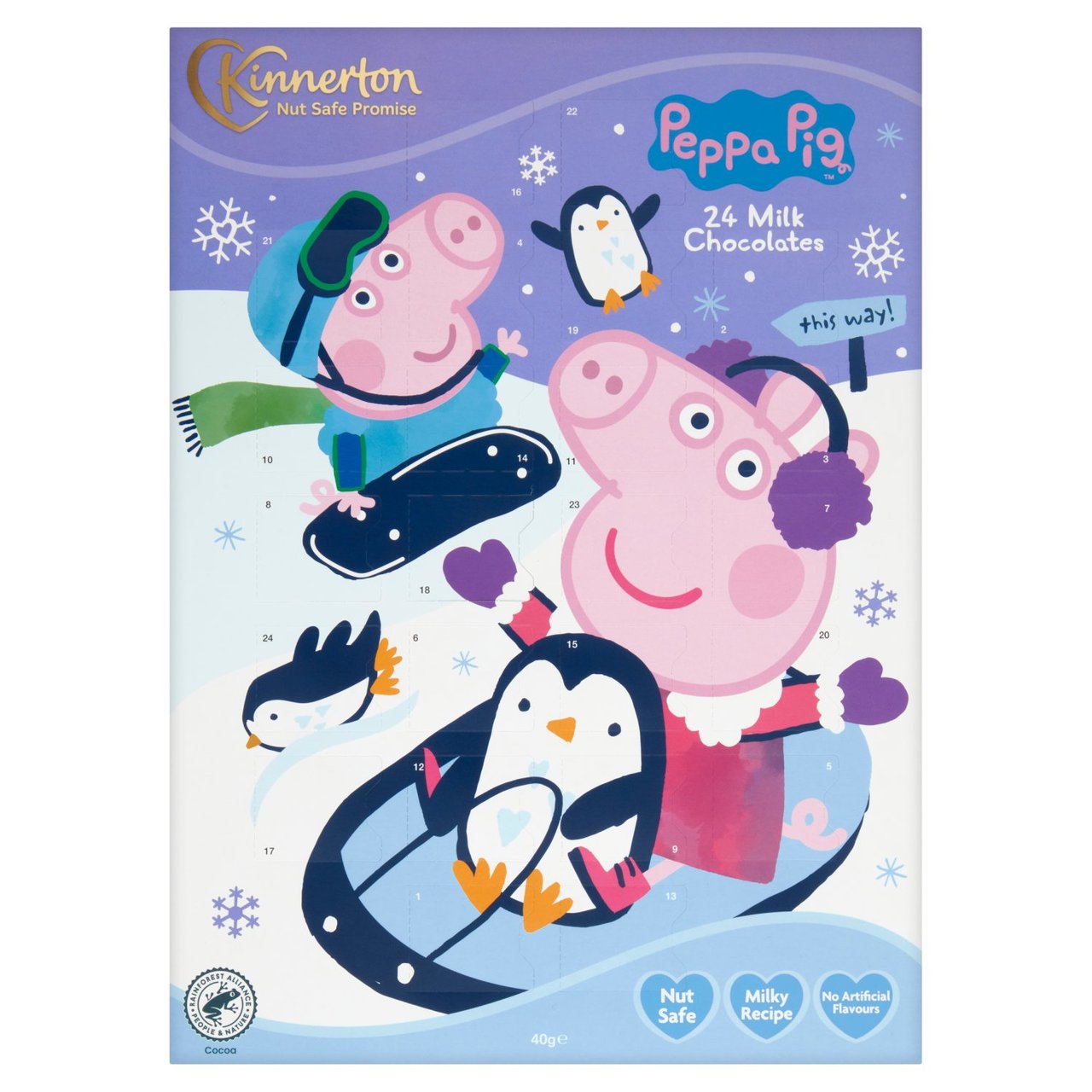 Kinnerton Peppa Pig Milk Chocolate Advent Calendar 40g