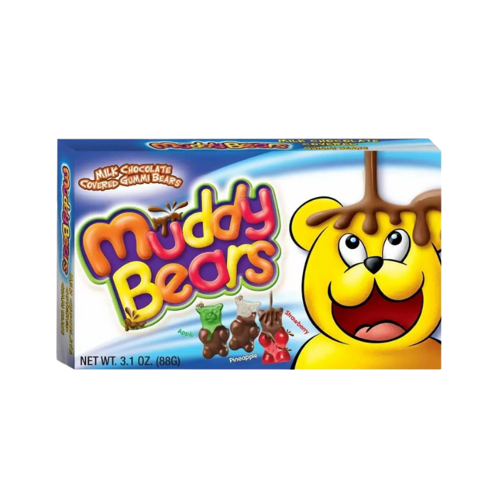 Muddy Bears Milk Chocolate Covered Gummi Bears Theatre Box 88g