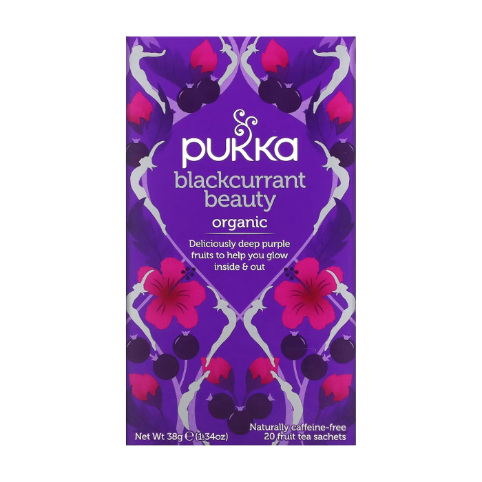 Pukka Herbs Blackcurrant Beauty 20 Tea Sachets, 38g